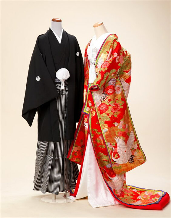 楽天市場】色打掛けレンタル 結婚式 iu014 八重がさね 赤地吉祥華に 