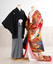 楽天市場 白無垢 色打掛レンタル 花嫁衣裳 結婚式 新郎紋付 フルセット 色打掛レンタル 花嫁 結婚式 新婦和装 紋服セット 貸衣裳 ぽえむ