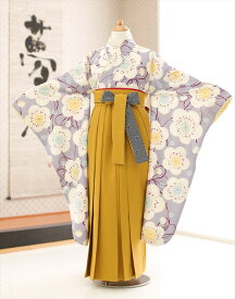 小学生 卒業袴レンタル 女の子 小学校卒業式 h0156 ジュニア袴 子供着物レンタル 十三参り ハーフ成人式 ハイカラさん コスプレ 12歳 13歳 人気 かわいい レトロ モダン rental 「ポンポネット」ブランド 薄紫に祝いの春麗花【レンタル】