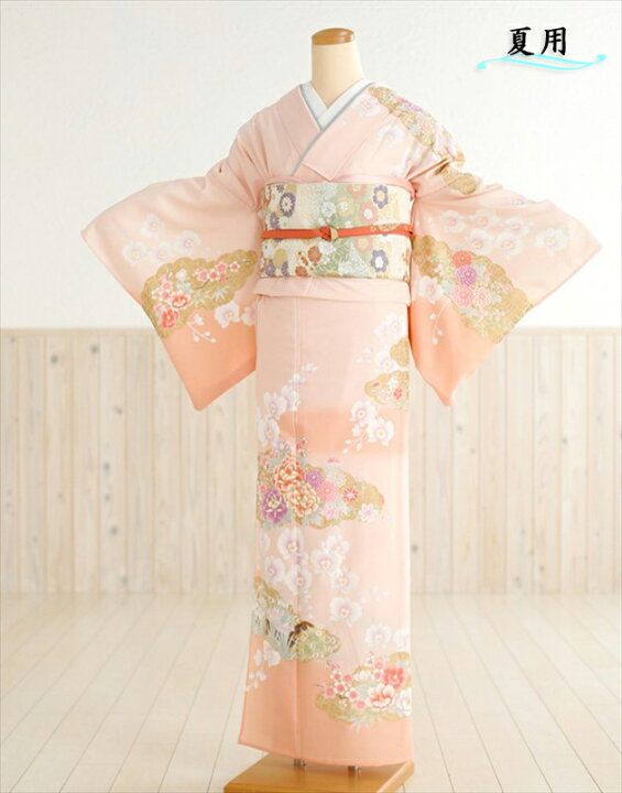 楽天市場 夏用 訪問着 レンタル 単衣 着物 レンタル Sh1026 2 オレンジに慶華金刺繍2 訪問着 フルセット 結婚式 夏 お宮参り 6月 7月 8月 9月 貸衣装 人気 華やか ママ 母 母親 誕生会 Fy16ren07 レンタル 貸衣裳 ぽえむ