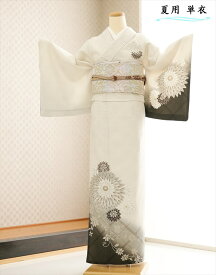 単衣 訪問着レンタル sh1159【夏用 着物レンタル】 訪問着フルセット 単 結婚式 お宮参り イベント kimono サマー 夏 6月 7月 8月 9月 付け下げ 涼しい ママ 母 母親 houmongi 「ジャパンスタイル」ブランド くすみアイボリー吉祥花【レンタル】