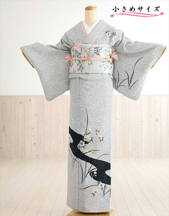楽天市場】小さめ訪問着 レンタル hw1313s 七五三 結婚式 モダングレー 