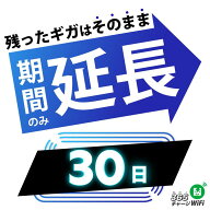 【有効期限30日延長】チケット「残ったギガそのままで期限のみ延長」365チャージWiFi限定！！