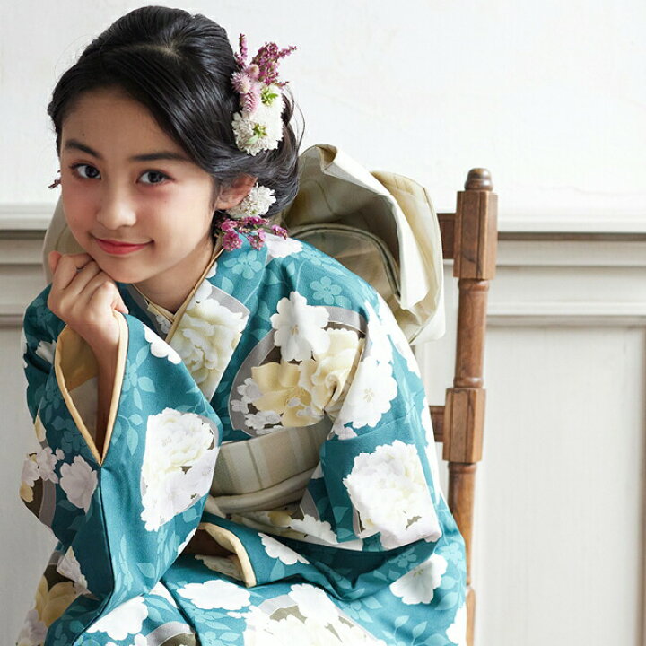 楽天市場】ハーフ成人式 着物 レンタル ジュニア 着物 レンタル 10歳 
