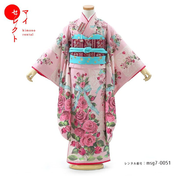 楽天市場】七五三 着物 7歳 女の子 msg7_0051 Mezzo Piano草履 バッグ  