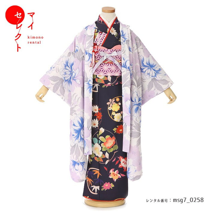 楽天市場】七五三 着物 羽織 7歳 女の子 Shikibu Classic 花丸 