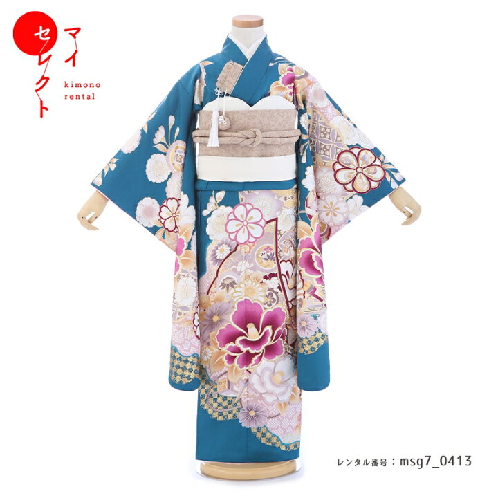 楽天市場】【レンタル】 身長110cm〜125cm 着物レンタル 七五三 7歳 