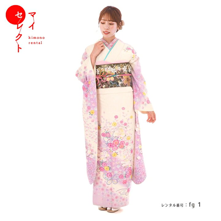 楽天市場】振袖 レンタル【成人式】fg_1 / 白anan 振袖 結婚式 卒業式 
