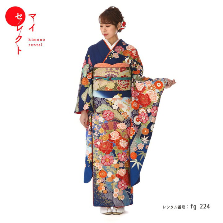 □オーダー仕立て□ハイブランド桂由美□白水色□正絹振袖フルセット 