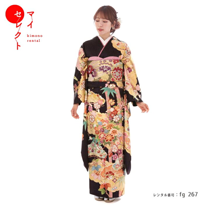 楽天市場】成人式振袖レンタル fg_267 吉澤友禅 吾妻徳穂 踊りの世界 