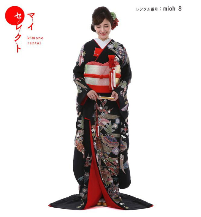 引き振袖 レンタル mioh_8 結婚式 神前式 高級 フルセット 往復送料 