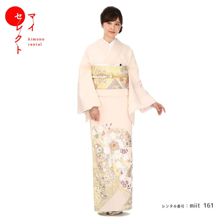楽天市場】色留袖 レンタル miit_161 色留袖 桂由美 洋花流水 留袖 お  