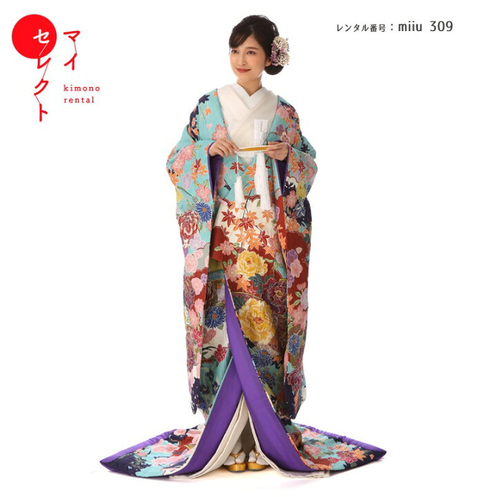 楽天市場】色打掛 レンタル miiu_309 百花扇面 結婚式 神前式 高級 