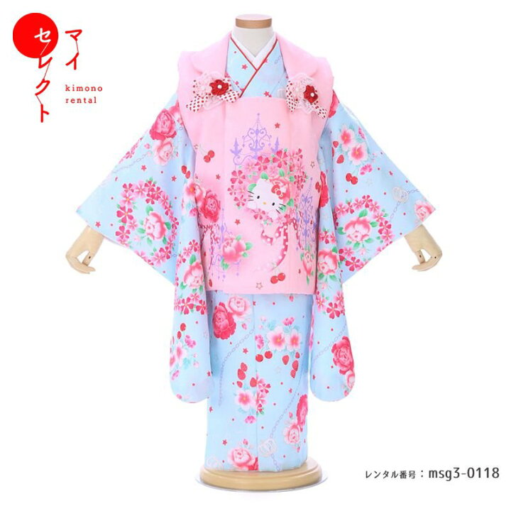 楽天市場】七五三 着物 3歳女の子 [被布/着物/小物/草履/バッグ 