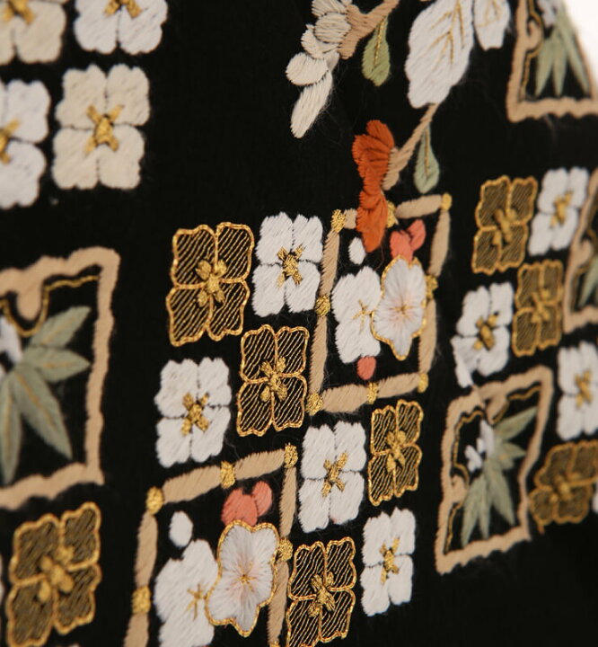 楽天市場】【レンタル】留袖 レンタル mito_175 N-139 花籠 総刺繍 