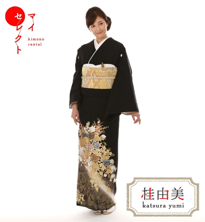 楽天市場】留袖 レンタル 桂由美 mito_186 /桂由美 金のバラ尽くし 
