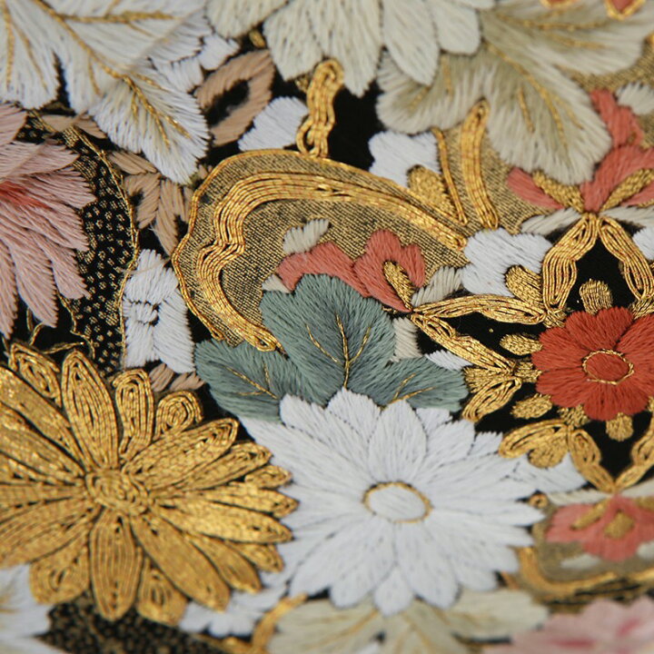 楽天市場】留袖 レンタル 総刺繍 mito_542/手刺繍 松竹梅に四季花 黒 