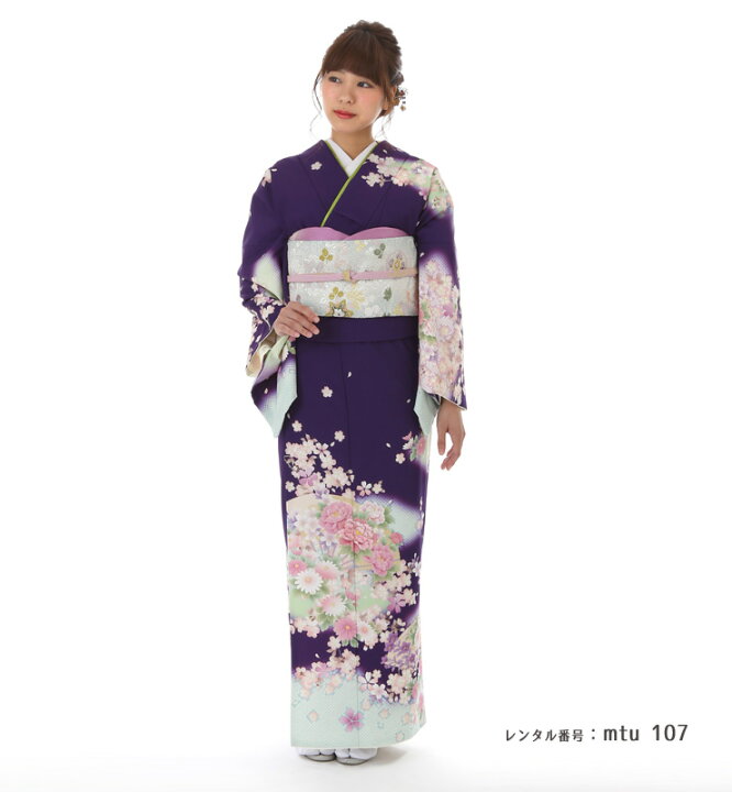 楽天市場】【レンタル】 訪問着 レンタル mtu_107 乙葉 桜に花扇 