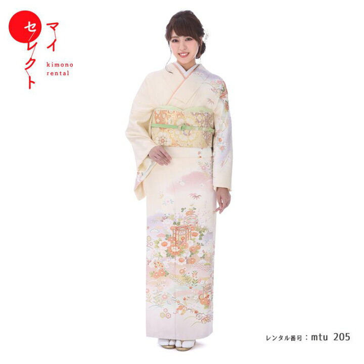 楽天市場】【レンタル】 訪問着 レンタル 正絹 結婚式 mtu_205 訪問着 