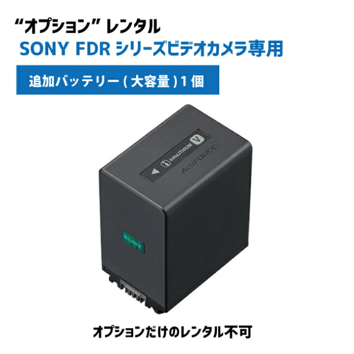 楽天市場】【オプションレンタル】SONY 専用バッテリー 大サイズ 対応 