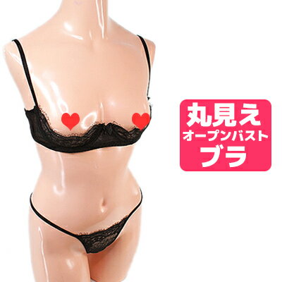 メール便限定送料無料!「SMLサイズ丸見え悩殺SEXYフルバストオープンブラ&穴あきTバックショーツセットモダンなお花のレース」P25Jan15【セクシーランジェリーセクシー下着オープンバスト】【テイストセクシー】【大きいサイズ】【テイストキュート】