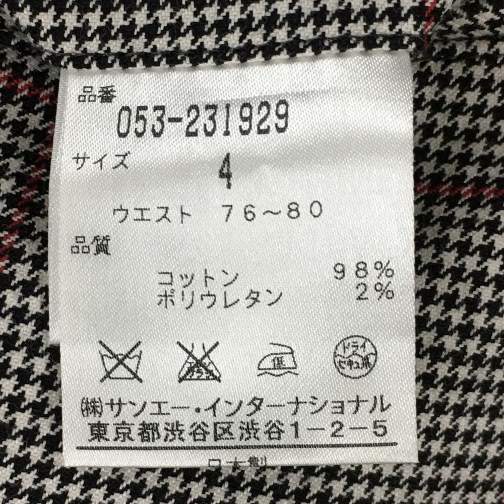 楽天市場】☆特価15%OFF☆パーリーゲイツ パンツ 白×黒×ボルドー 千鳥 