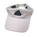 アディダス サンバイザー ライトピンク ロゴ刺しゅう ONE SIZE ゴルフウェア 2021年モデル adidas"