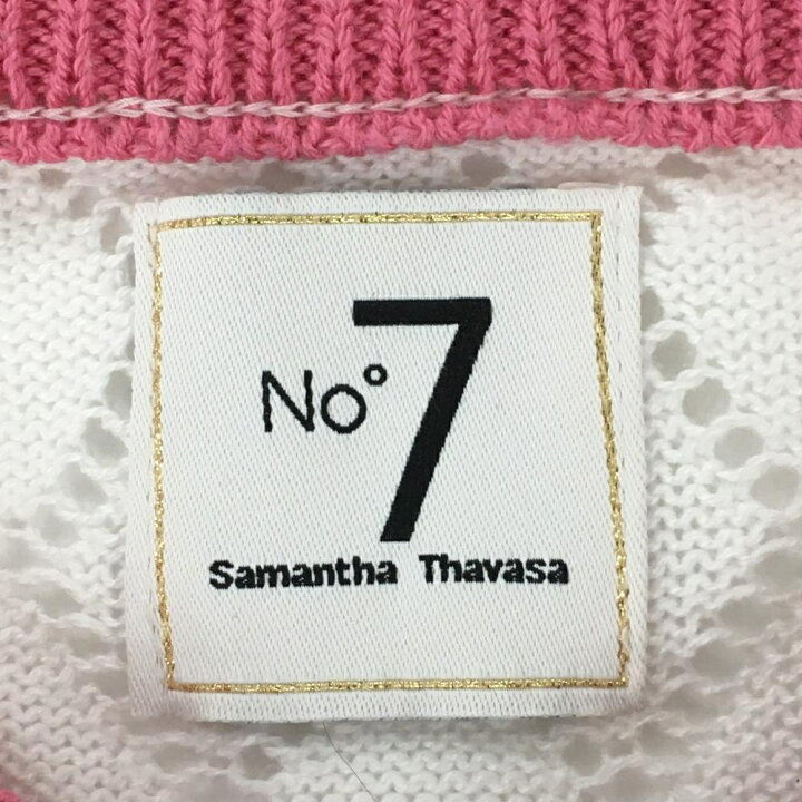 楽天市場】☆特価☆【美品】サマンサタバサ No.7 セーター 白×ピンク 