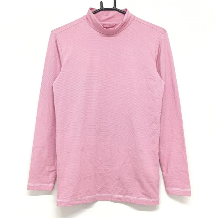 楽天市場】【美品】ナイキゴルフ 長袖ハイネックシャツ ピンク×白 