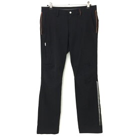 アディダス パンツ 黒 裾3ライン メンズ 88 ゴルフウェア adidas