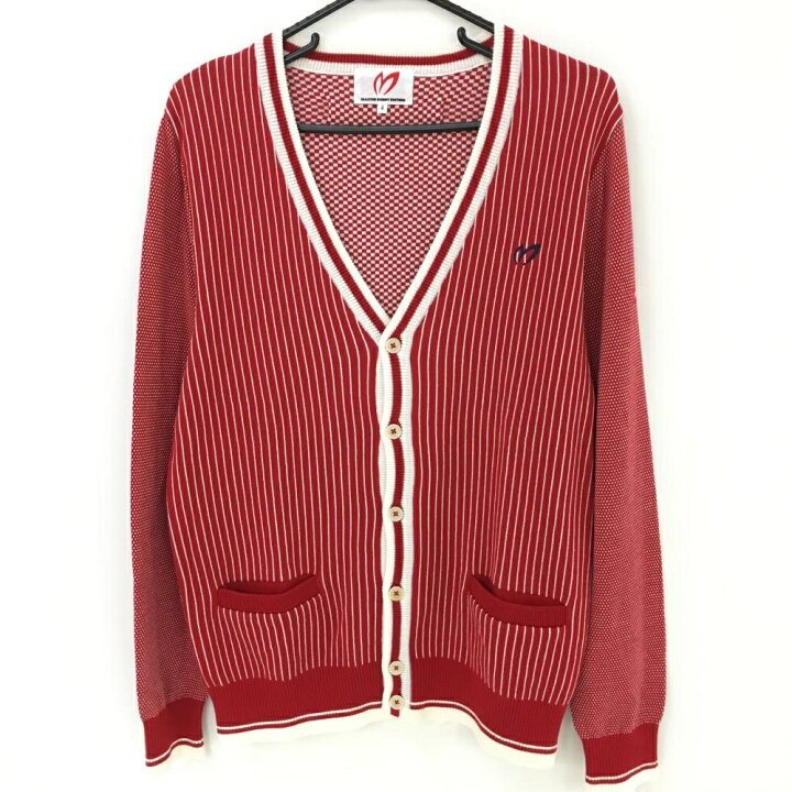 楽天市場】【超美品】マスターバニー ニットカーディガン レッド×白 
