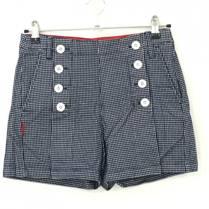 楽天市場】【超美品】マスターバニー ショートパンツ ネイビー×白 千鳥  