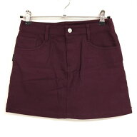 【超美品】ジャックバニー スカート ボルドー 無地 内側インナーパンツ レディース 1(M) ゴルフウェア Ja…