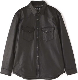 SCHOTT ショット 782-3150013 LAMB LEATHER WESTERN SHIRT ラムレザー ウエスタンシャツ メンズ