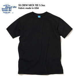 Good On グッドオン ショートスリーブ クルーネック Tシャツ 半袖 無地 ピグメントダイ USAコットン 綿 メンズ レディース ユニセックス 日本製 GOST-701
