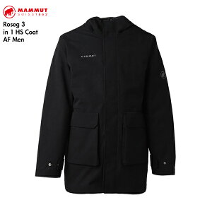 MAMMUT �}���[ 2024�N���f�� 1010-30321�@���[�O 3 �C���T���[�V���� 1 �n�[�h�V�F�� �R�[�g �A�W�A���t�B�b�g Roseg 3 in 1 HS Coat AF Men