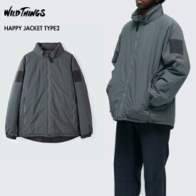 ［2025最新モデル］ 正規取扱店 WILD THINGS ワイルドシングス WT25105SK ハッピージャケット タイプ2 HAPPY JACKET TYPE2 ECWCS LEVEL7 保温 耐久撥水加工 CORDURA