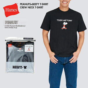 �m2026�ŐV���f���nHanes �w�C���Y HM1D002 PEANUTS x BEEFY-T �N���[�l�b�NT�V���c �r�[�t�B�[T �s�[�i�b�c �X�k�[�s�[ ���R���{