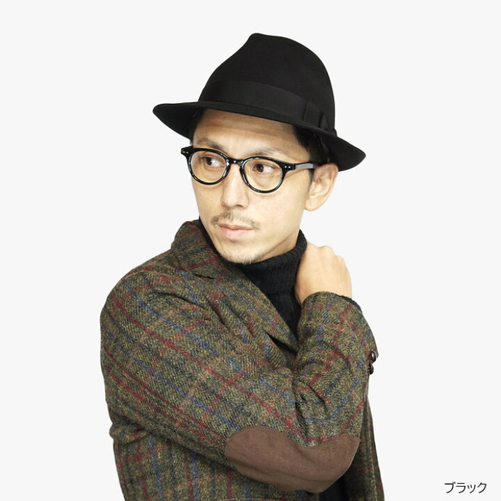 楽天市場】ハット つば 短い 中折れハット 帽子 メンズ 秋冬 ブランド 