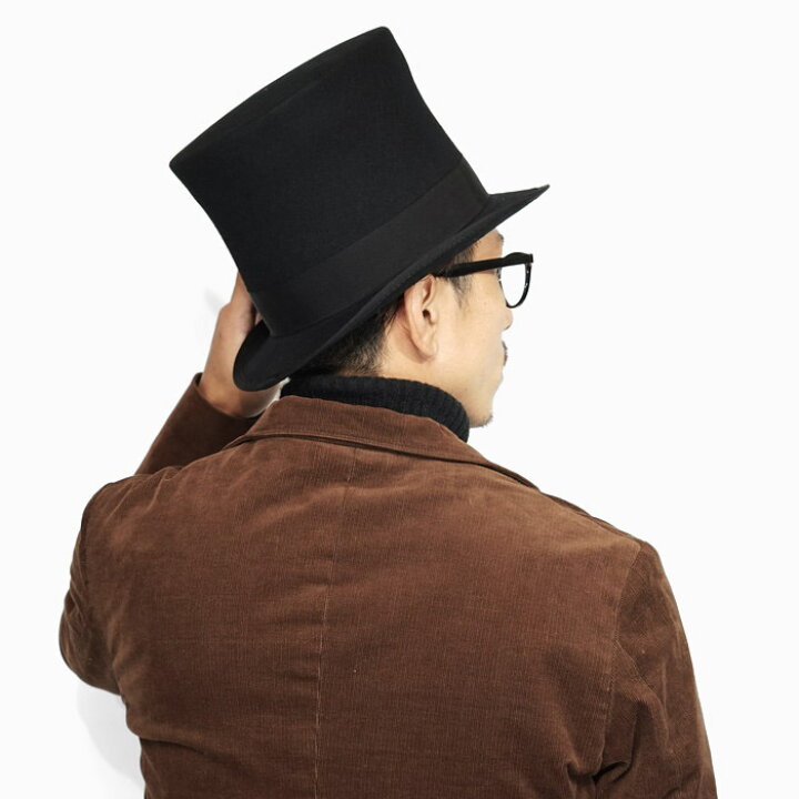 楽天市場 シルクハット メンズ 秋冬 帽子 ハット ウール フェルト 紳士 ブラック 黒 ブランド Edhat エドハット ハイクラウン トップハット 日本製 フォーマル 大きいサイズ 小さいサイズ サイズ調節 シンプル 無地 コスプレ 衣装 送料無料 帽子販売店