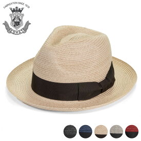 ストローハット メンズ 夏 春 ハット つば広 麻ブレード 帽子 ブランド EDHAT エドハット ブラック ワインレッド グレー ベージュ 無地 シンプル 定番 大人 おしゃれ 大きいサイズ 小さいサイズ サイズ調節 日よけ 麦わら帽 高級 フェドラ 日本製 送料無料