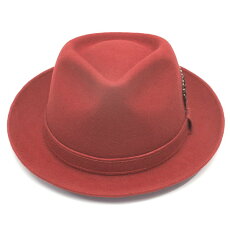 【楽天市場】ハット メンズ レディース 帽子 中折れハット フェルトハット レッド 赤 中折れ帽子 ブランド EDHAT エドハット つば広