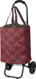 【公式】cocoro コ・コロ ココロ トート ショッピングカート 柄 2輪 約22L 保冷 保温 折りたたみ 軽量 静音タイヤ エコバッグ代用 エコカート プレゼント ギフト 帰省 実用的 おしゃれ 女性向け 花柄 猫 ねこ カーキ ボルドー グレー ベージュ ブラック 正規品