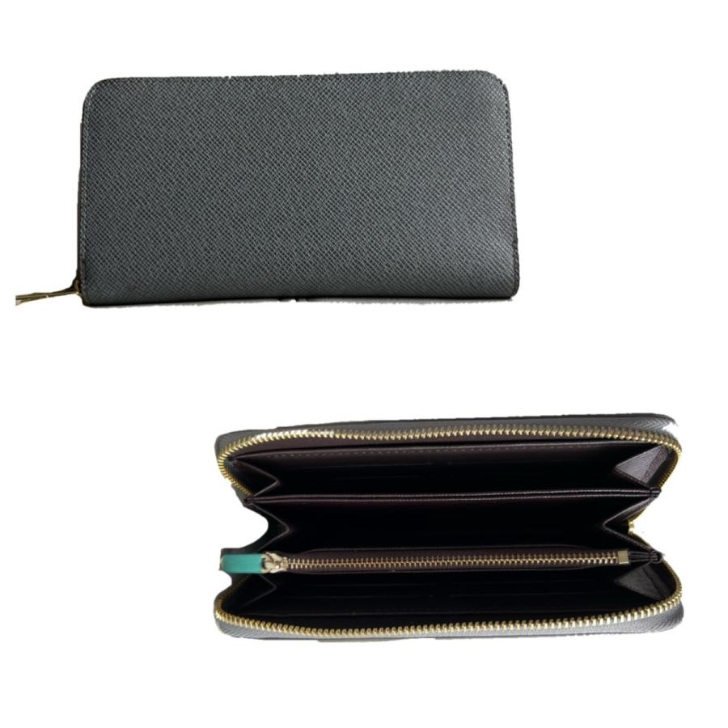 (高級シボ本革使用）長財布 差し色３色 お札入れは長財布ならではの大容量 カード１０枚収納可 (白) - 1