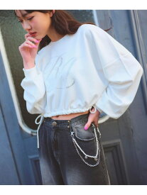 【SALE／30%OFF】ラインストーンロゴトップス repipi armario レピピアルマリオ トップス カットソー・Tシャツ ピンク ネイビー ホワイト【RBA_E】[Rakuten Fashion]