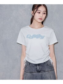 【SALE／20%OFF】ワッペンシャーリングTシャツ【綿100%】 repipi armario レピピアルマリオ トップス カットソー・Tシャツ ホワイト ブルー ピンク イエロー ブラック【RBA_E】[Rakuten Fashion]