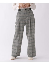 【SALE／40%OFF】ウエストロゴピンタックパンツ repipi armario レピピアルマリオ パンツ スラックス・ドレスパンツ ネイビー グレー【RBA_E】[Rakuten Fashion]