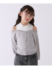 【SALE／40%OFF】【10C REPIPI】オフショルレイヤードニット 10C REPIPI レピピアルマリオ トップス ニット ホワイト ブルー グレー【RBA_E】[Rakuten Fashion]