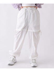 【SALE／50%OFF】サイドスリットリボンパンツ repipi armario レピピアルマリオ パンツ カーゴパンツ ホワイト ブラック ピンク【RBA_E】[Rakuten Fashion]