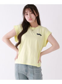 【接触冷感】シャーベットフレンチT repipi armario レピピアルマリオ トップス カットソー・Tシャツ ピンク ブラック ブルー イエロー グリーン ホワイト[Rakuten Fashion]